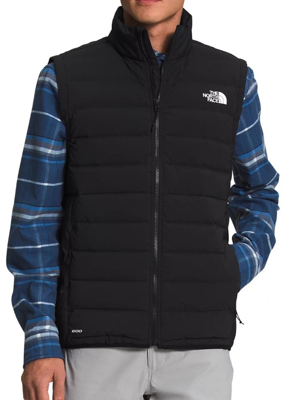 The North Face Men's Belleview Stretch Down Vest Zip Front Puffer TNF Black XL